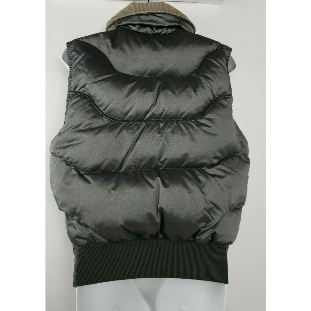 Vintage JanSport Gray Tan Corduroy Hipster Vest S - Picture 3 of 6